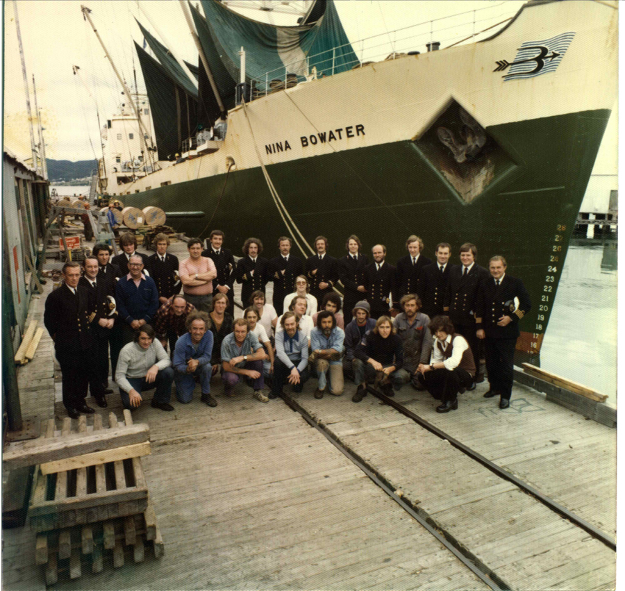 Crew photo Nina B... same date as above (most of the crew in photo but some missing) - Howard Bullivant